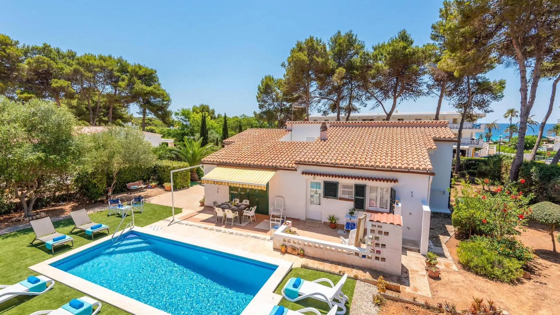 Rustic Garden Minorcan Style Villa With Private Pool And Sea Santo Tomás